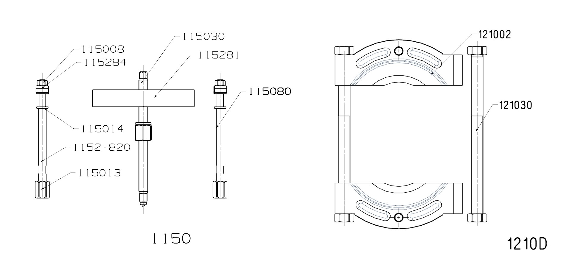 EXTRACTOR FORZA PUENTE Y GUILLOTINA SERIE 1100-1200